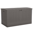 thumbnail image 1 of Suncast Outdoor Deck Box, 200 Gal Extra Large, Resin, Stoney - Patio Deck Box, 1 of 4