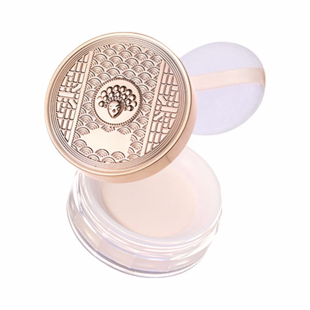 WIFKLSIIPG Translucent Setting Powder Finishing Makeup Loose Setting Powder Flash Friendly Translucent Powder Foundation Loose Face Powder Includes Velour Puff