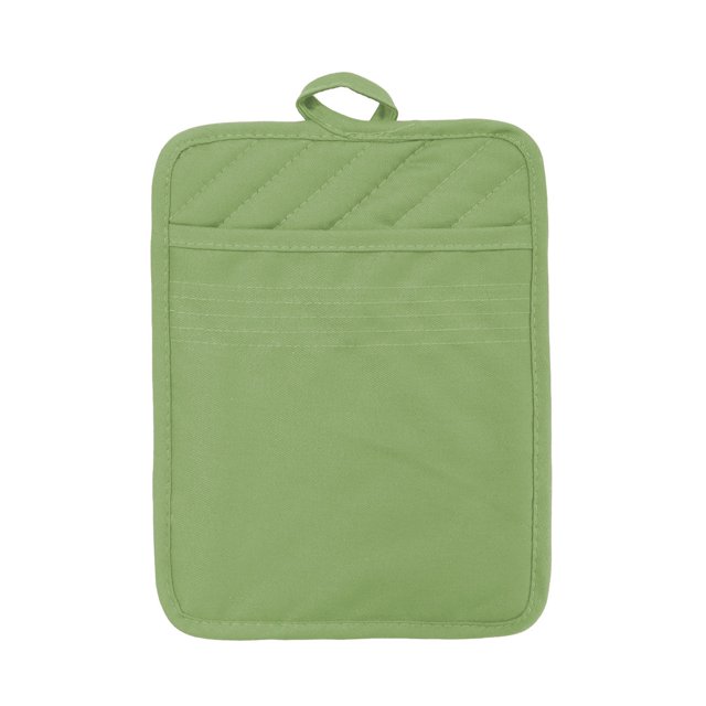 VogueV Gant de Four Résistant à la Chaleur - Coussin d'Isolation en Coton Matelassé Vert