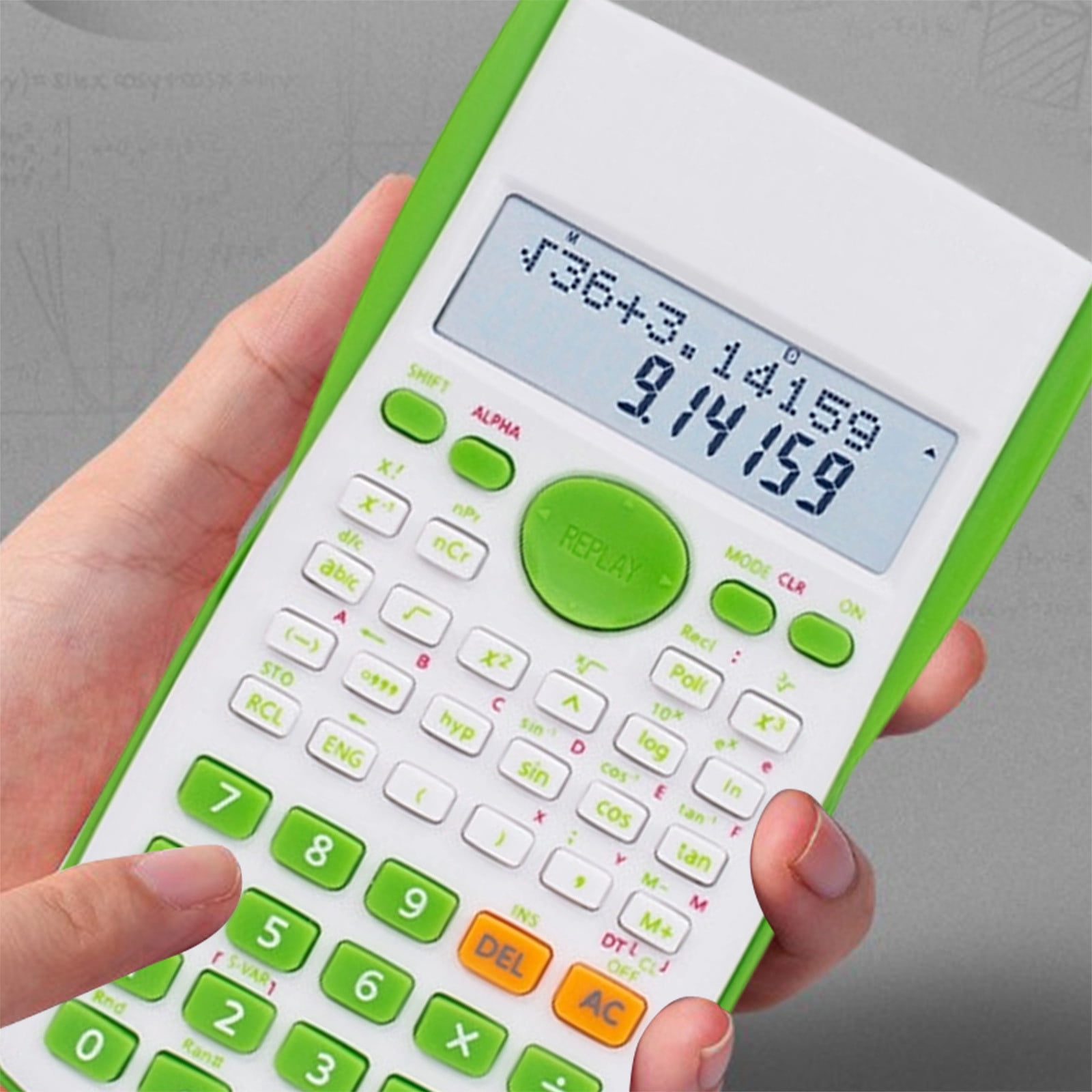 FcBaudy Tools&Home Improvement Cientific Calculator For Students Battery Powered Function Calculator With LCD Display Math Algebra Geometry Trigonometry Tools Plastics Calculator
