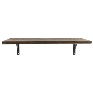 hometrends Rustic Shelf with Metal Brackets