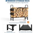 thumbnail image 3 of Eastvita 4Ft Heavy - Duty Firewood Rack Stand with 2000Lbs Capacity/Suitable for Indoor/Outdoor Use/Black Color, 3 of 7