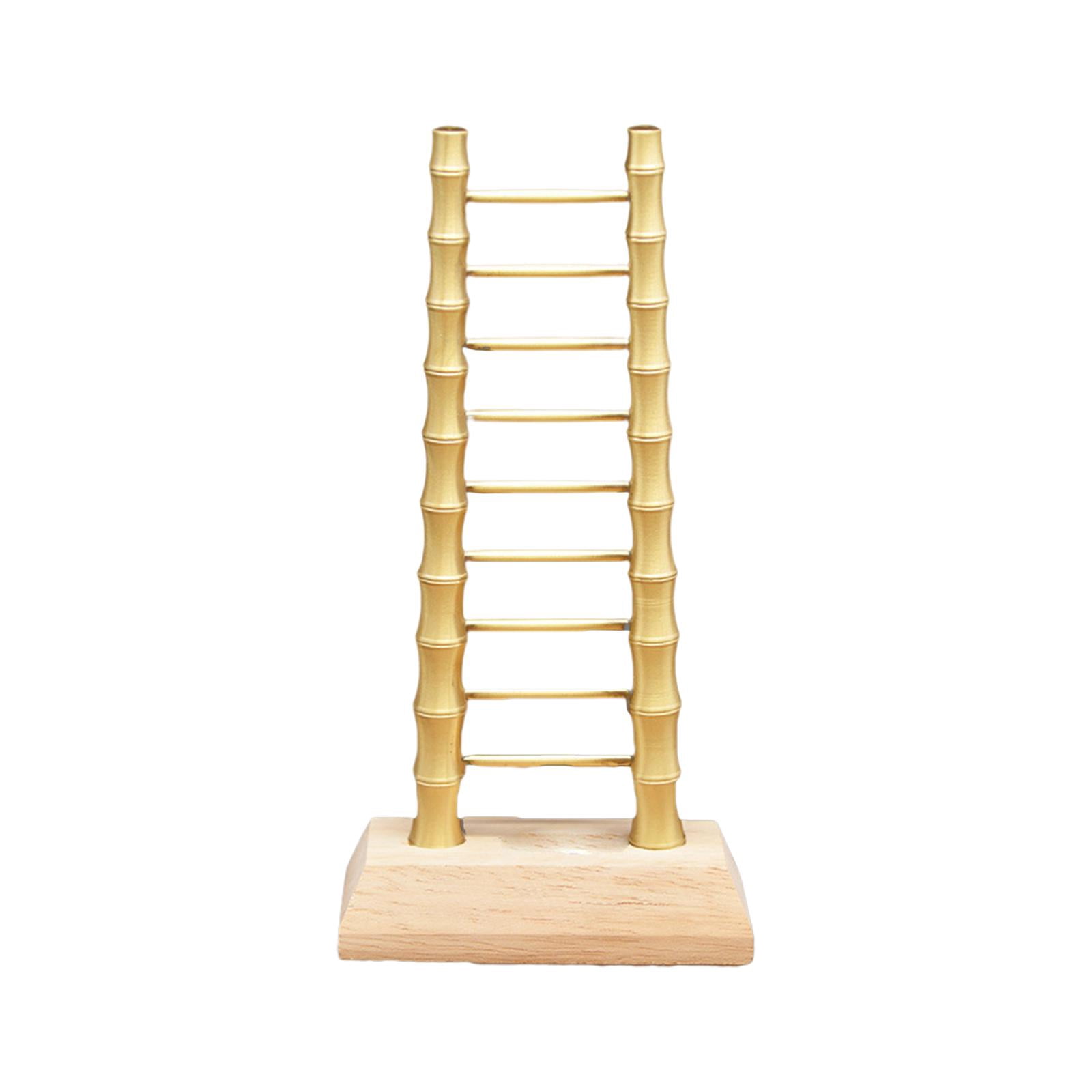 GUOOL Brass Decorative Ornament Step by Step Ladder Best Wishes Traditional Collection With base