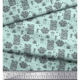 thumbnail image 3 of Soimoi polyester Crepe Fabric Stripe & Paisley Print Fabric by the Yard 52 Inch Wide, 3 of 3