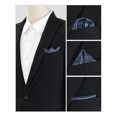 thumbnail image 4 of INSPIRE CHIC Men's Pocket Square Solid Color Handkerchiefs Self-folded For Wedding Party Navy blue One Size, 4 of 4