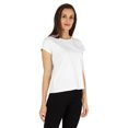 thumbnail image 3 of Inkmeso Solid Short Sleeve Basic T-Shirt For Womens Patch Pocket Casual Summer Basic Top, 3 of 7