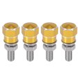 thumbnail image 1 of Unique Bargains 4pcs Black Universal Motorcycle License Plate Frame Bolts Fasteners CNC Aluminum Alloy, 1 of 6