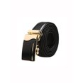 thumbnail image 1 of Unique Bargains Men's Ratchet Automatic Buckle Large Leather Dress Belt Width 1 3/8', 1 of 7