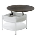 thumbnail image 4 of GUNAITO Round Lift Top Coffee Table with Storage, White, 4 of 7