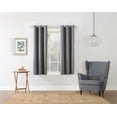 thumbnail image 1 of MAINSTAYS Textured Thermal-Lined Grommet Window Curtains Panel, 1 of 1