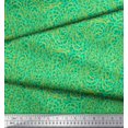 thumbnail image 2 of Soimoi Green Velvet Fabric Leopard & Wild Animal Skin Print Sewing Fabric BTY 58 Inch Wide, 2 of 3