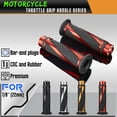 thumbnail image 4 of Tignapoo Universal 22mm Handlebar Grips - Metal and Rubber Textured Design for Custom Motorcycles, Available in Black, Red, Gold, or Silver - Includes Two Premium Handlebar Covers, 4 of 6