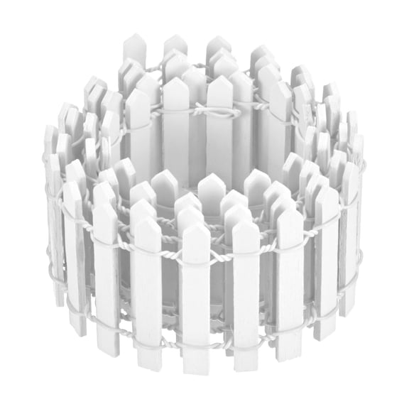 Uxcell Lot de 1 Clôture Miniature de Jardin Féerique, Clôture de Piquet Décorative en Bois de 35 Pouces pour Bricolage, Petite, pour Maison de Poupée/artisanat [Blanc]