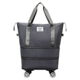 thumbnail image 2 of Dvkptbk Storage Universal Wheel Travel Bag, Large Capacity Folding Water-Proof Travel Bag Handbag Handbag Travel Duffel Bag Ladies Multi-Function Travel Bag Home Essentials, 2 of 3