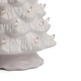 thumbnail image 2 of Milltown Merchants Ceramic Christmas Tree - Tabletop Christmas Tree with Lights - (15.5" Large White Christmas Tree/White Lights) - Lighted Vintage Ceramic Tree, 2 of 5