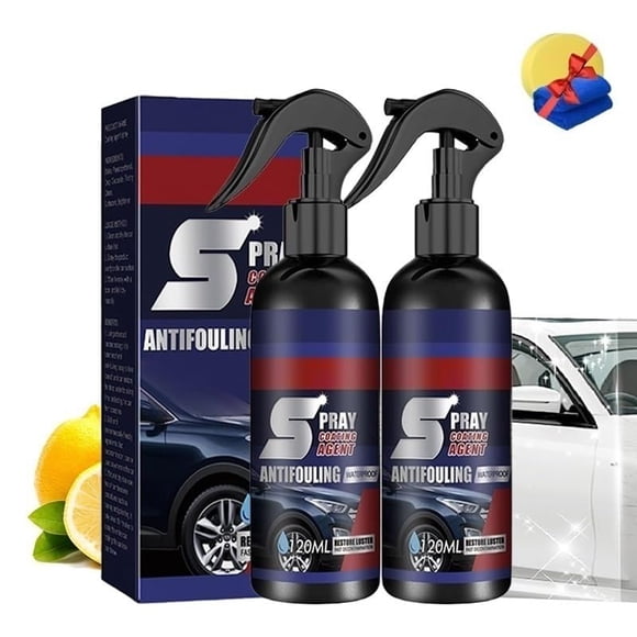 Lifesunny Car Spray, Multi-Functional Coating Renewal Agent, 3 in 1 Ceramic Car Coating Spray, High Protection Quick Car Coating Spray Fast-Acting, Car Paint Restorer for Scratches, Fading (2pcs)