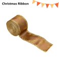 thumbnail image 1 of TopLLC Christmas Ribbon Wired, Christmas Decorations 5.5 Yards 2 inch Gold Pine Needles Wired Edge Ribbon, Glitter Christmas Tree Decorative Ribbon Fabric Craft Ribbon for Gift Wrapping Bow Wreath, 1 of 9