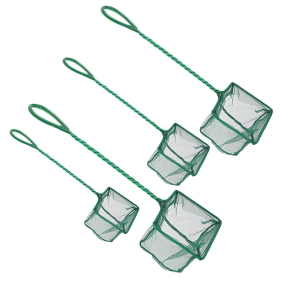 CHUANK 4 Pcs Filet Filet de Pêche Gadgets de Pêche Petit Filet Filet en Maille Filet avec Poignée
