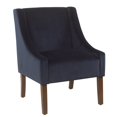 thumbnail image 1 of HomePop K6908-B267 Swoop Arm Accent Chair, Navy, 1 of 2