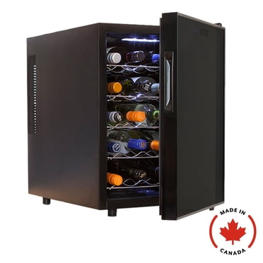 Koolatron 20 Bottle Thermoelectric Wine Cooler, Freestanding Wine Fridge with Digital Controls