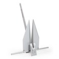thumbnail image 1 of Fortress Anchor Ancre de Bateau FX-23 Fortress; Style Doudoune; Poids de 15 Livres; Longueur 36 Pouces x Largeur 29 Pouces; Anodisé; Argent; Alliage Aluminium-Magnésium; Angle de Doudoune Ajustable, 1 of 2