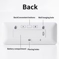 thumbnail image 4 of EastVita Digital Alarm Clock LCD Display Multifunctional Temperature Humidity Alarm Clock Ultra Thin Electronic Clock, 4 of 8