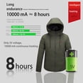 thumbnail image 4 of Penkiiy Heated Jackets for Women Men USB Intelligent Constant Temperature Heated Windproof Plus Size Men And Women Winter 4 Heated Jacket Coat S Army Green, 4 of 4