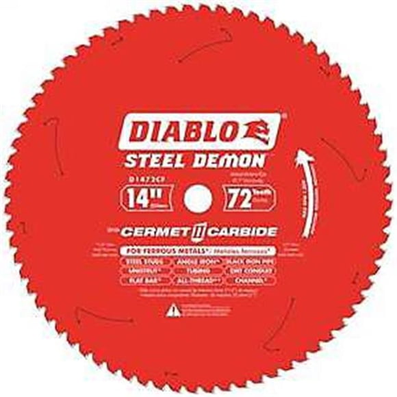 Freud 2014454 D1472CF 72T Metal Cut Blade, 14 in.