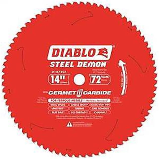 Freud 2014454 D1472CF 72T Metal Cut Blade, 14 in.