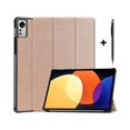 thumbnail image 1 of Case for Xiaomi Pad 5 Pro 12.4 inch 2022, Tri fold Slim Lightweight Hard Shell Smart Protective Cover with Multi-Angle Stand, Universal Stylus Pen, 1 of 7