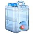 thumbnail image 1 of HLONK 5-22L Water Container with Faucet  Portable Plastic Bucket with Faucet  Easy to Clean BPA Free Drinking Water Holder  Suitable for Outdoor Camping  Party  RV  School  Hospital  Emer, 1 of 5