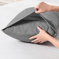 thumbnail image 4 of LSLJS Medium Cool Pillowcase Pillow Pouch Brushed Fabric Pillowcase Cool Pillowcase Suitable for Sound Sleepers Soft Breathable Pillowcase Envelope Closure 20X26 Ft., Home Accessories, 4 of 6