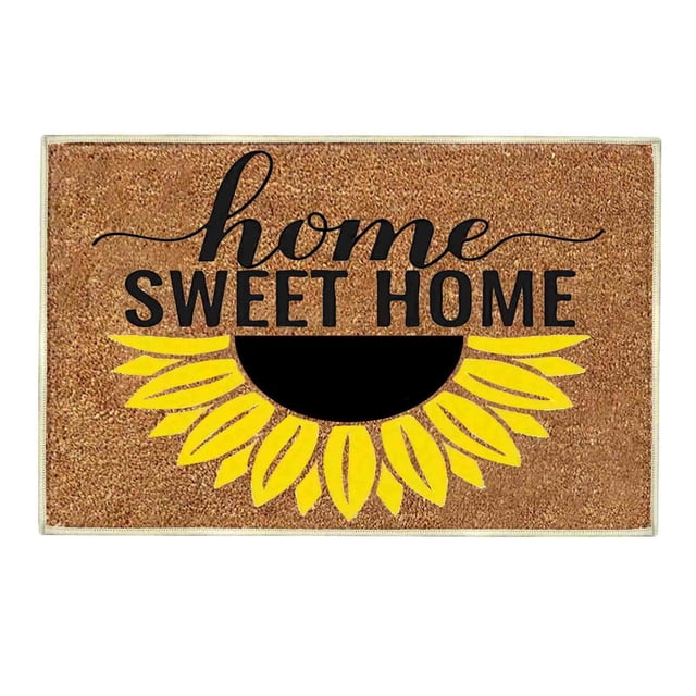 Gkeoshab Carpet Sunflower Door Mats Sunflower Welcome Mat Outdoor Rug Sunflower Door Mats Outside Spring Summer Door Mat Sunshine Decorative Home & Garden