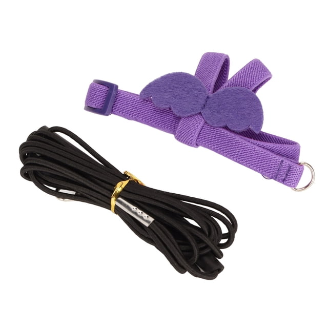 Harnais et Laisse pour Oiseaux, Harnais de Vol pour Oiseaux Résistant aux Morsures, Corde de Traction Réglable, Conception Ergonomique et Flexible avec Poignée Confortable pour Oiseaux XS,S,M,L