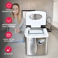 thumbnail image 3 of Machine à glaçons compacte portative de comptoir Frigidaire, 48 lb - Acier inoxydable, 3 of 7
