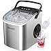 thumbnail image 3 of EUHOMY Countertop Ice Maker Machine with Handle, 26lbs Per Day, 9 Ice Cubes Ready in 6 Mins, Auto-Cleaning Portable Ice Maker with Basket and Scoop, for Home/Kitchen/Camping/RV (Silver), 3 of 4
