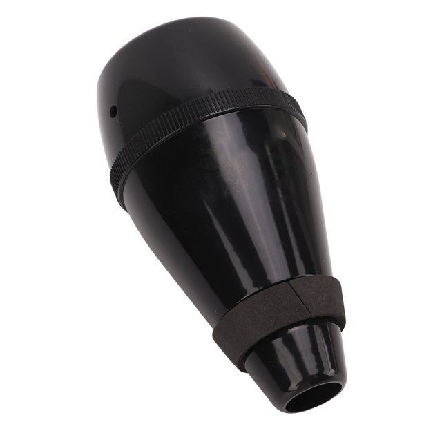 Trumpet Practice Mute, Adjustable Fully Enclosed Lightweight Well Made ABS Trumpet For Band Playing Black