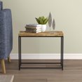 thumbnail image 4 of Safdie & Co. Accent Table Rectangle Brown Reclaimed Wood Black Metal, 4 of 4