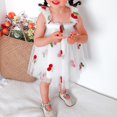 thumbnail image 3 of Birdeem Robe d'Été Adorable pour Bébé Filles Robe Douce Sans Manches à Bretelles Imprimé Fleurs Dentelle Robe d'Été, 3 of 12