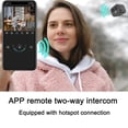 thumbnail image 3 of Camera 4K WiFi Camera Wireless  Camera Dual Lens 170 Wide Angle APP Remote Two-Way Intercom Built-in Battery Magnetic Wireless Camera for Home Office Outdoor Indoor, 3 of 7
