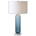 thumbnail image 1 of Uttermost Caudina Frosted Blue Glass Lamp, 1 of 2