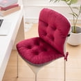 thumbnail image 4 of Coussin de Sol Rouge Respirant Capitonné Antidérapant pour Chaise, pour Fauteuil Inclinable de Bureau Tatami, Lavable à la Machine, Design Compact, Durable, Déco Maison #10eG7, 4 of 6