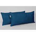 thumbnail image 2 of VargottamIndoor/OutdoorPolyester FabricLumbarPillowCover,All-Weather Waterproof Rectangular Cushion Case for Patio Furniture,16" x 24"Set of 2-Navy Blue, 2 of 7