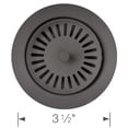thumbnail image 2 of Color-Coordinated Metal Disposal Flange - Cinder, 2 of 3