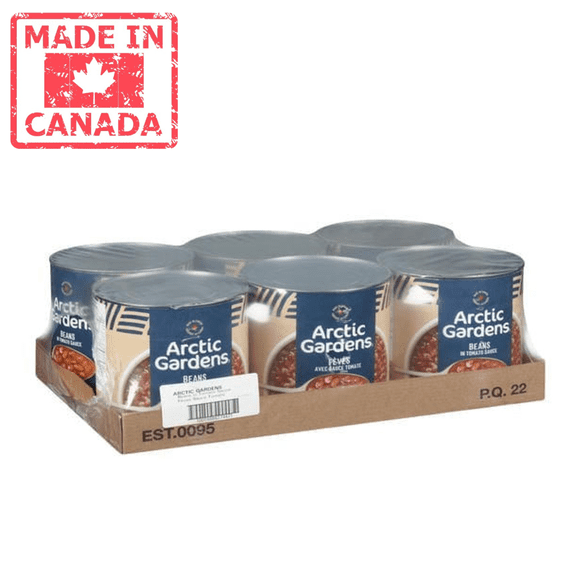 Arctic Gardens Bean Baked Vegetarian Tomato Sauce 2.84L/96 oz (6/Case)- Canadian Made