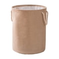thumbnail image 1 of Foldable Laundry Basket with Sisal Rope Handles, Large Capacity Dirty Clothes Hamper for College Dorm, Bathroom, Bedroom, 1 of 6