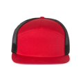 thumbnail image 1 of Richardson Seven-Panel Trucker Cap, One Size, RedBlack, 1 of 2