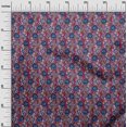 thumbnail image 2 of oneOone Polyester Lycra Fabric Leaves & Floral Block Print Fabric By The Yard 56 Inch Wide, 2 of 5