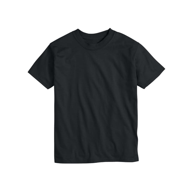 Hanes Mens Beefy T-Shirt 2-Pack, XL, Black