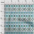 thumbnail image 2 of oneOone Rayon Dark Green Fabric Asian Block Sewing Material Print Fabric by The Yard 56 Inch Wide, 2 of 4
